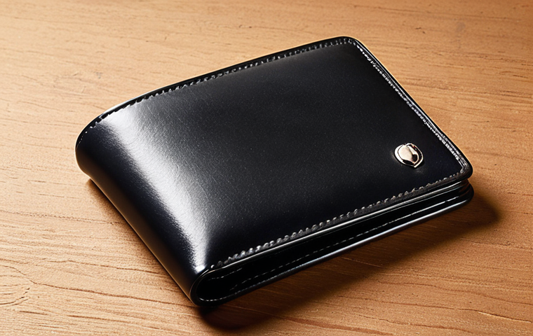 **Prompt:** A close-up studio shot of a Montblanc Meisterstück wallet, showcasing the full-grain European leather texture and the subtle Montblanc emblem. The wallet should have a slight patina, suggesting it's been gently used. Focus on capturing the high-quality stitching and smooth edges. Lighting should highlight the luxurious feel of the leather.
