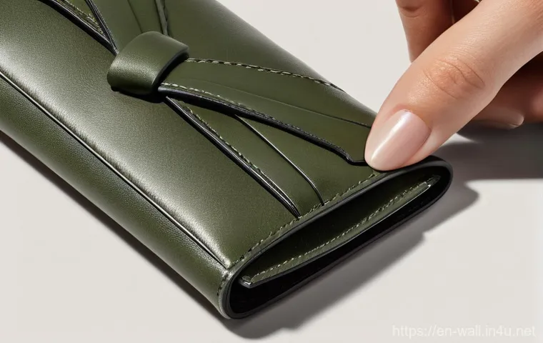보테가 베네타의 카드홀더와 미니 지갑 비교 - **Image Prompt: Savvy Explorer with a Mini Wallet**
    A person (gender-neutral, perhaps a woman in...