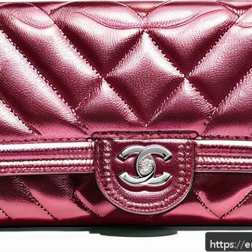 샤넬 클래식 플랩 지갑 리뷰 - A close-up, high-resolution image of a luxurious Chanel Classic Flap Wallet crafted from black cavia...